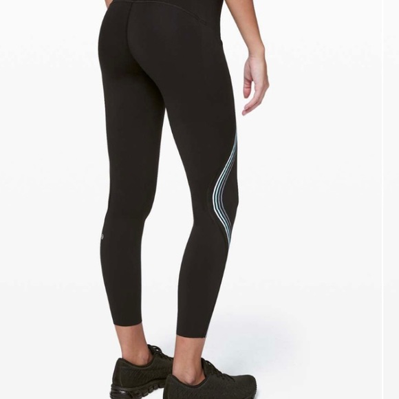 Lululemon Speed Tight 7/8, Four Stripe - Picture 5 of 10